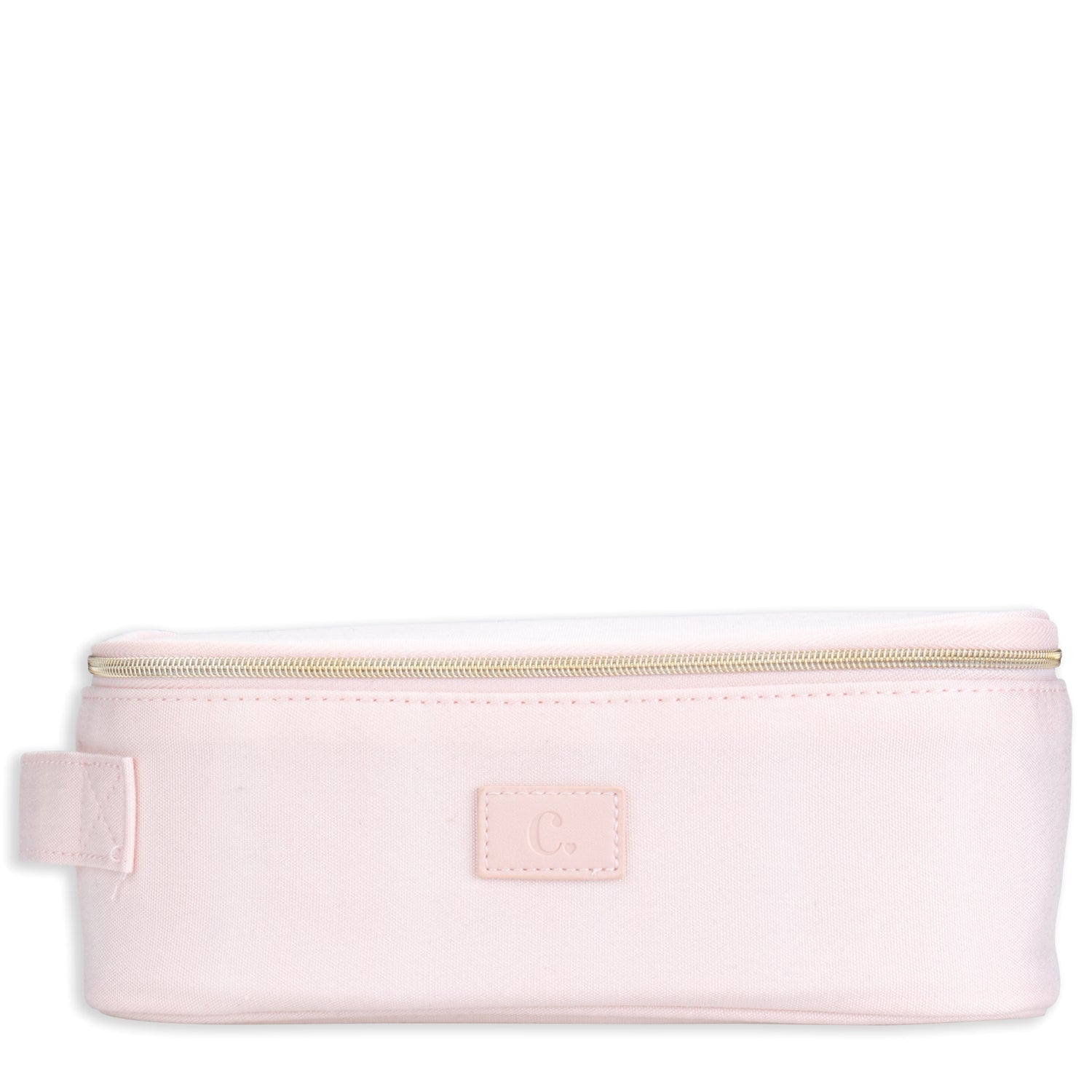 Trousse rose de toilette allongée