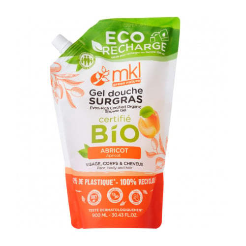 Gel douche BIO** Abricot Doypack