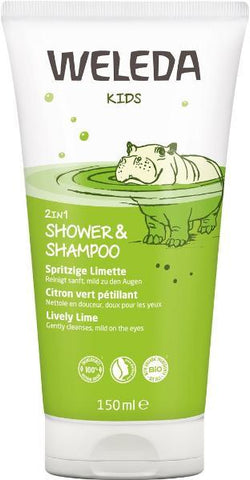 WELEDA KIDS 2in1 Shower&Shampoo Limette 150 ml