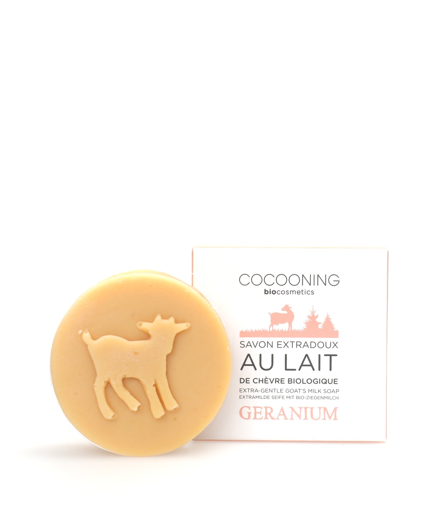 Savon au lait de chèvre Géranium