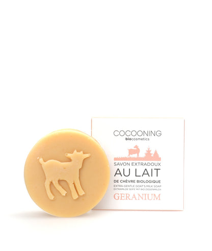 Savon au lait de chèvre Géranium
