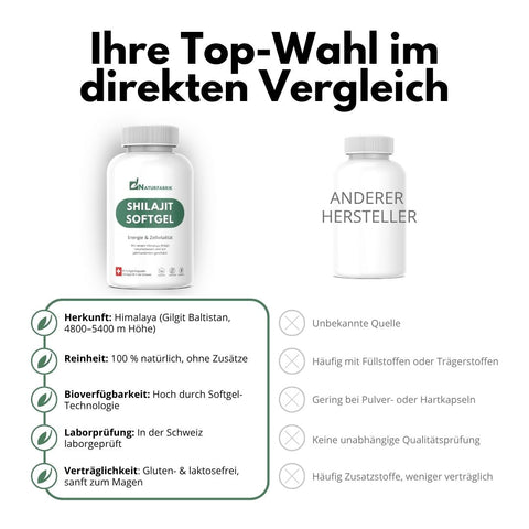 NATURFABRIK Shilajit Softgel Kapseln 60 Stück