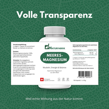 NATURFABRIK Meeresmagnesium Kapseln 100 Stk