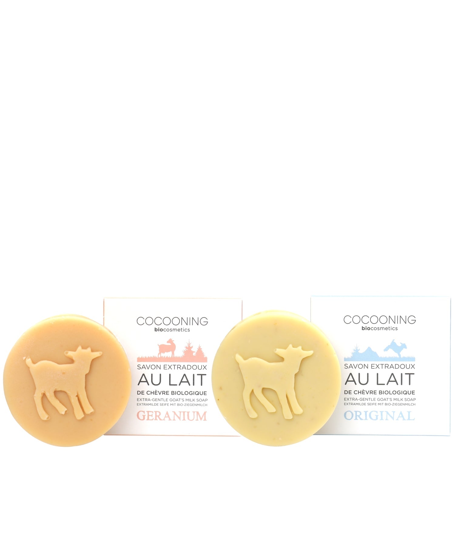 Duo-pack savons chèvre Mix