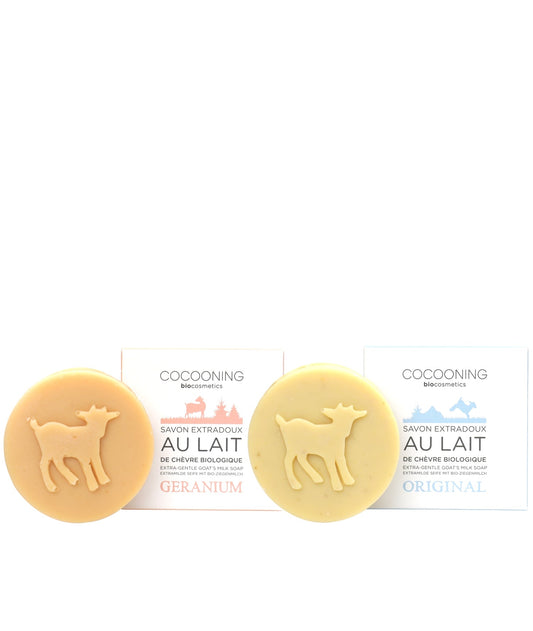 Duo-pack savons chèvre Mix