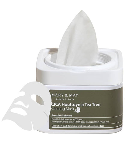 Mary & May Cica Houttuynia Tea Tree Calming Mask – 30 masques