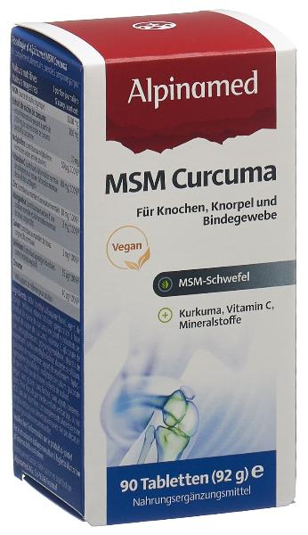ALPINAMED MSM Curcuma Tabletten 90 Stück