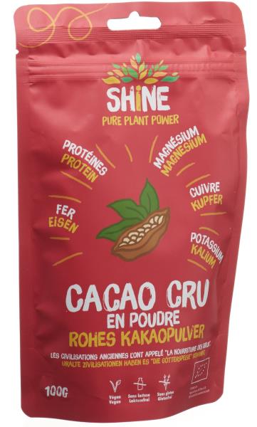 SHINE Rohes Kakaopulver BIO Btl 100 g