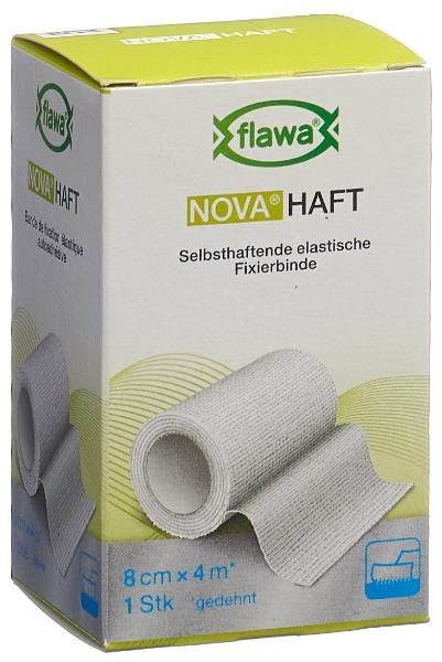 FLAWA NOVA Haft kohäsive Gazebinde 8cmx4m