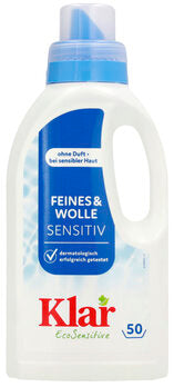 KLAR Waschmittel Feines & Wolle Sensitive flüssig 500 ml