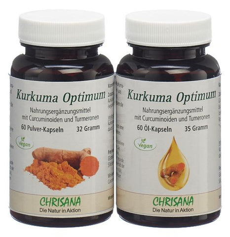 CHRISANA Kurkuma Optimum Kaps 2 x 60 Stk