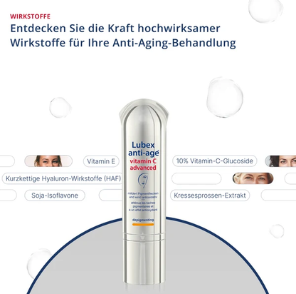 Lubex Anti-Age Vitamina C Siero Avanzato per Luminosità e Anti-Pigmentazione | 30 ml