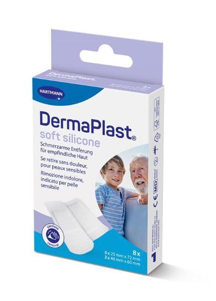 DERMAPLAST Soft Silicone Strips 8 Stk