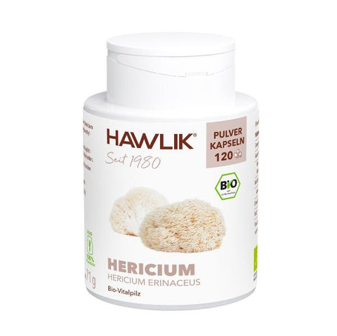 HAWLIK Capsules de poudre de Hericium 120 gélules