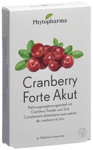 PHYTOPHARMA Cranberry Forte Akut Tabl 30 Stk