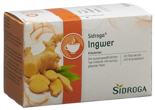 SIDROGA Sachets de thé au gingembre 20 pièces