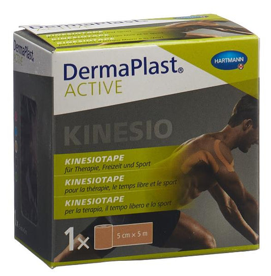 DERMAPLAST Active Kinesiotape 5cmx5m hautfarben