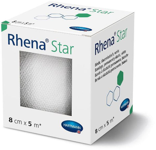 RHENA Star Elastische Binde 8cmx5m cellophan