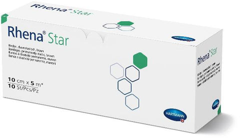RHENA Star Elast Binde 10cmx5m hautf offen 10 Stk