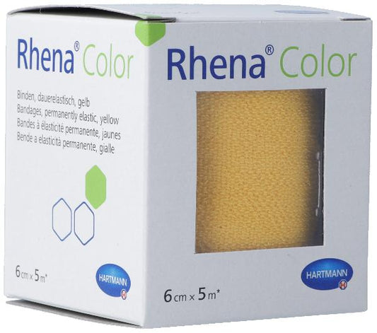RHENA Color Elastische Binden 6cmx5m gelb