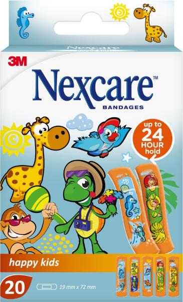 3M NEXCARE Kinderpflast Happy Kid 1.9x7.2cm 20 Stk