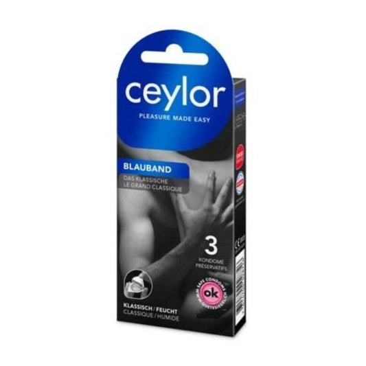CEYLOR Blauband Präservativ mit Reservoir (n) 3 Stück