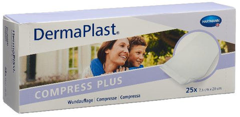 DERMAPLAST Compress Plus 7.5x20cm 25 Stk
