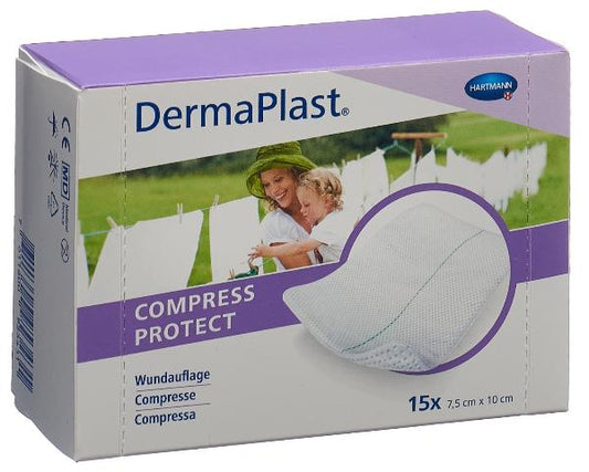 DERMAPLAST Compress Protect 7.5x10cm 15 Stk