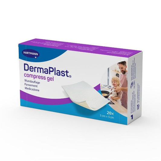 DERMAPLAST Compress Gel 5x5cm 20 Stk