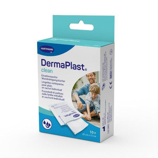 DERMAPLAST Clean WundreinigungstÃ¼cher 10 Stk