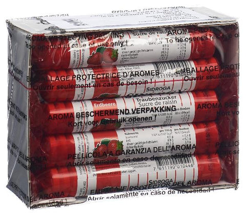 SINERGY Traubenzucker Erdbeere 15 x 40 g