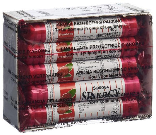 SINERGY Traubenzucker Himbeere 15 x 40 g