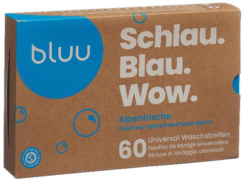 Bluu Waschmittelstreifen Alpenfrische