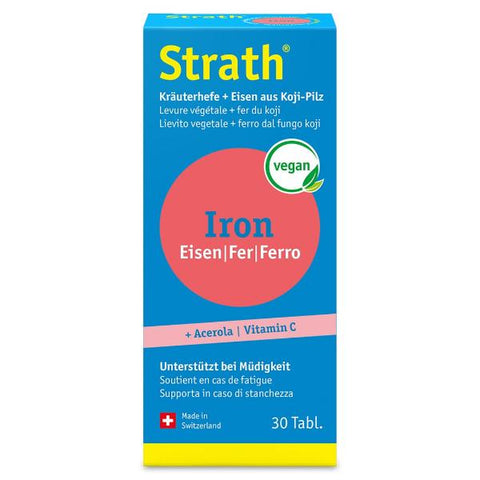 Strath Iron natürliches Eisen + Kräuterhefe Tabletten 30 Stück
