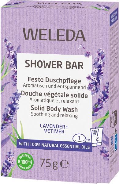 WELEDA Sapone solido per la doccia alla lavanda e vetiver 75 g