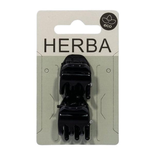 HERBA Ecofriendly Klammer 2.2cm schwarz 2 Stk