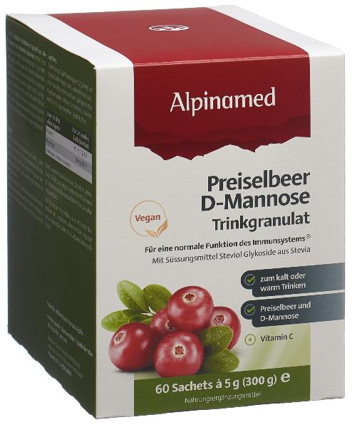 ALPINAMED Preiselbeer D-Mannose Trinkgranulat 60x 5g