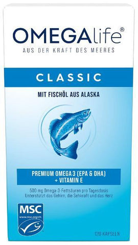 OMEGA-LIFE Gel Kapseln 500 mg 120 Stk
