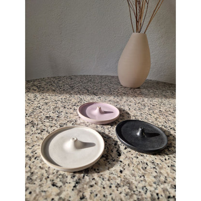 Support pour encens en bâtonnets en céramique noir