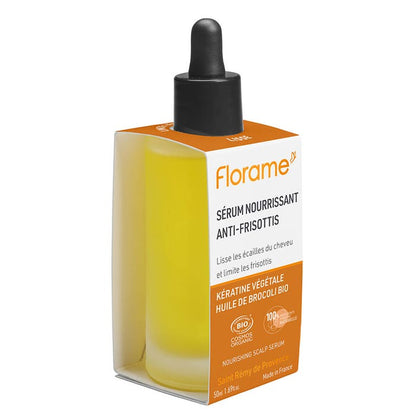 Florame Organic Nourishing Anti-Frizz Hair Serum – Jojoba & Broccoli Oils – 50 ml