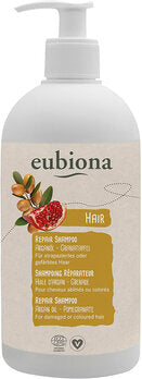 EUBIONA Shampoo Riparatore con Olio di Argan e Melograno 500 ml