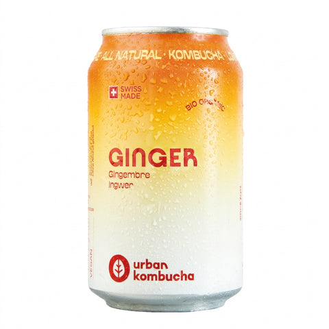 Bio Urban Kombucha Tè Verde e Zenzero — Lattina 330ml