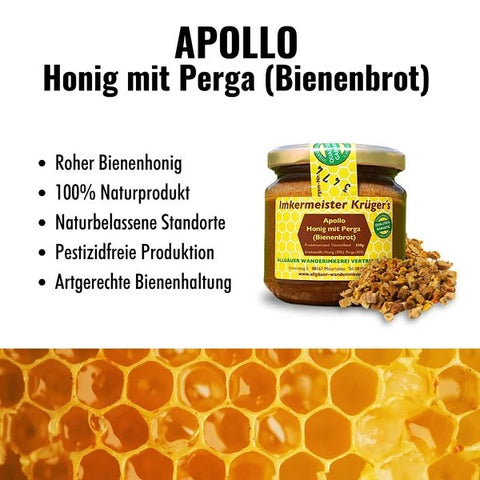 APOLLO - Miel avec Perga (Pain d'abeille) 250g