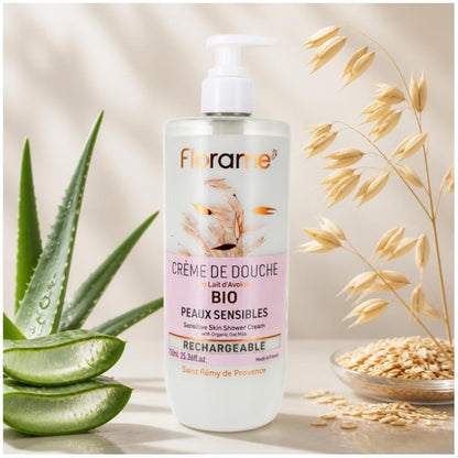 Florame Gel doccia al latte d'avena per pelli sensibili 750ml