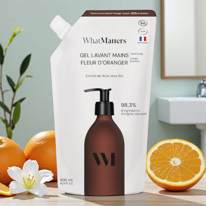 Eco-recharge Gel Lavant Mains Fleur d'Oranger 500mL