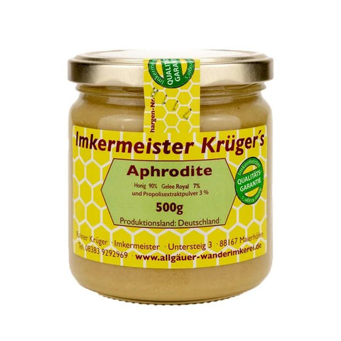 Aphrodite 500g (Honig mit Gelee Royale, Propolis)