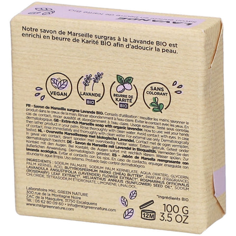 Savon Marseille Surgras Lavande