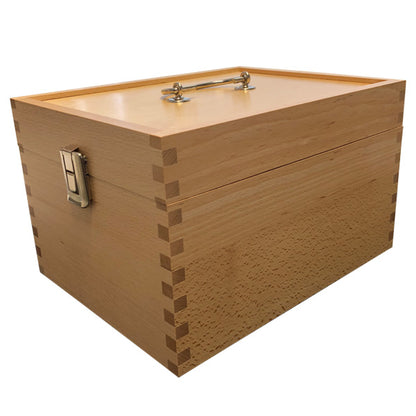 Schuhputz-Kiste Buche L:27.5cm x B:21.5cm x H:17cm