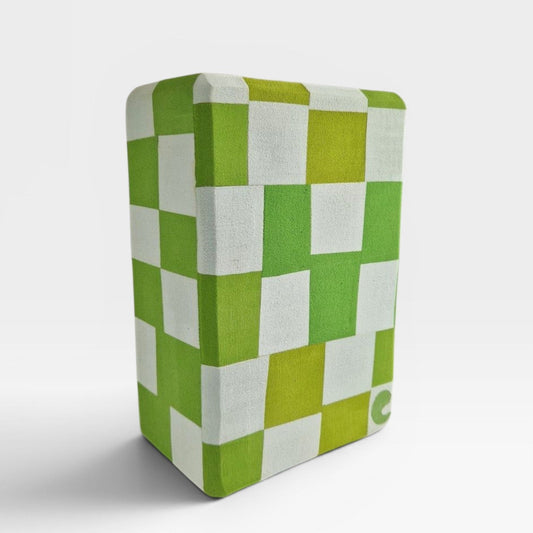 Recycled Yoga Block Yin Yang Lime