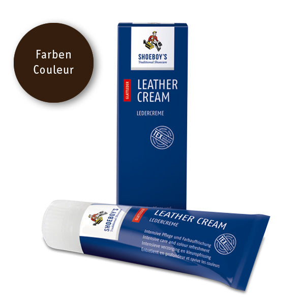 SHOEBOY'S Leather Cream 75 ml dunkelbraun